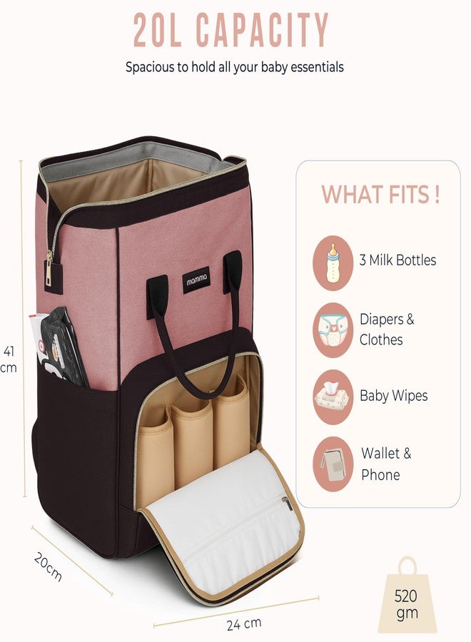 MAMMA Diaper Bag for Mothers for Travel, Baby Bag for Mother Travel, Hospital Bag for Delivery Women, Baby Diaper Bag for Mom, 12 Pockets Diaper Bags for Mothers with 9 Months Warranty - Image 3